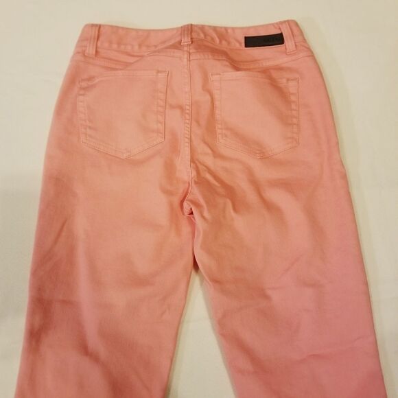 Ecru Coral Color The Malibu Crop Jean S 29 - Picture 4 of 6